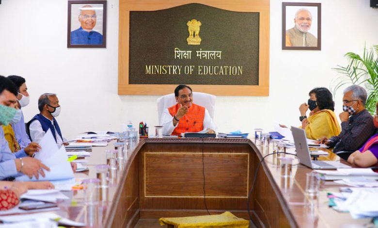 Union Education Minister chairs a high level meeting on implementation of NEP-2020