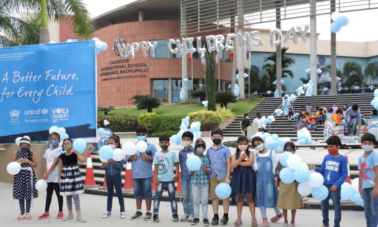 Oakridge Bachupally students make an important impact on World Children's Day