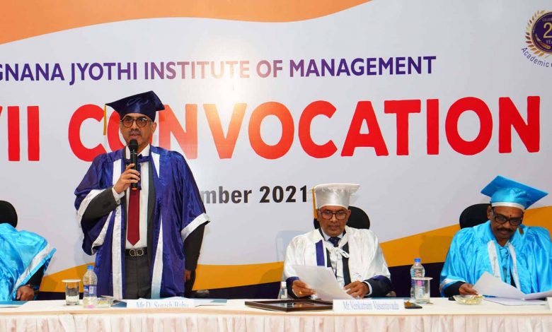 Vignana Jyothi Institute of Management (VJIM) hosted the 27th Convocation with solemn grandeur at the Bachupally campus of the Institute