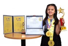 Rutva, a 7-year-old Indian, UAE resident created two World Records in two languages (English and Arabic) in one attempt