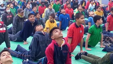 Students of Kashinath Palod Public School make a new record by doing 81582 Suryanamaskar