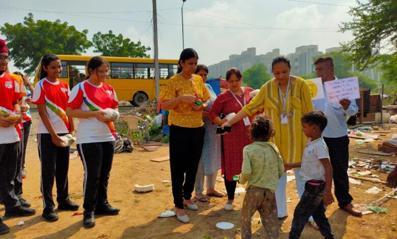 Sharing and Caring; a week of charity at The Global Indian International School Ahmedabad