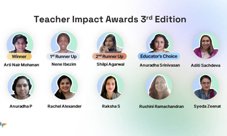 Suraasa, Rishabh Khanna, Suraasa Awards, online career growth platform for teachers, prestigious Teacher Impact Awards, Arti Nair Mohanan, Teacher Impact Awards,